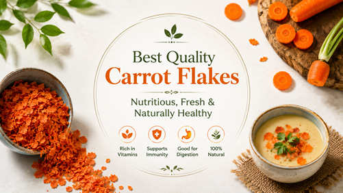 Best Quality Carrot Flakes: Nutritious, Fresh & Naturally Healthy